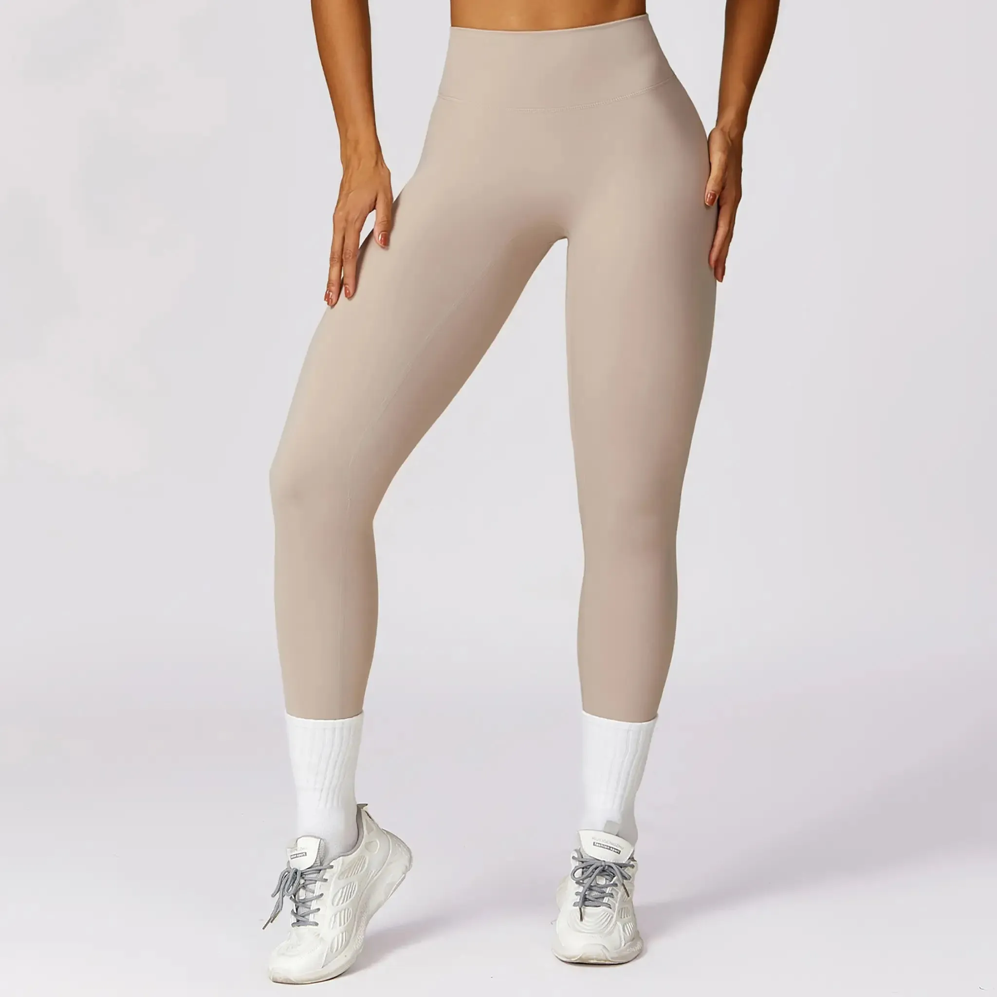 Quick-drying Skinny Yoga Pants Brushed Belly Contracting