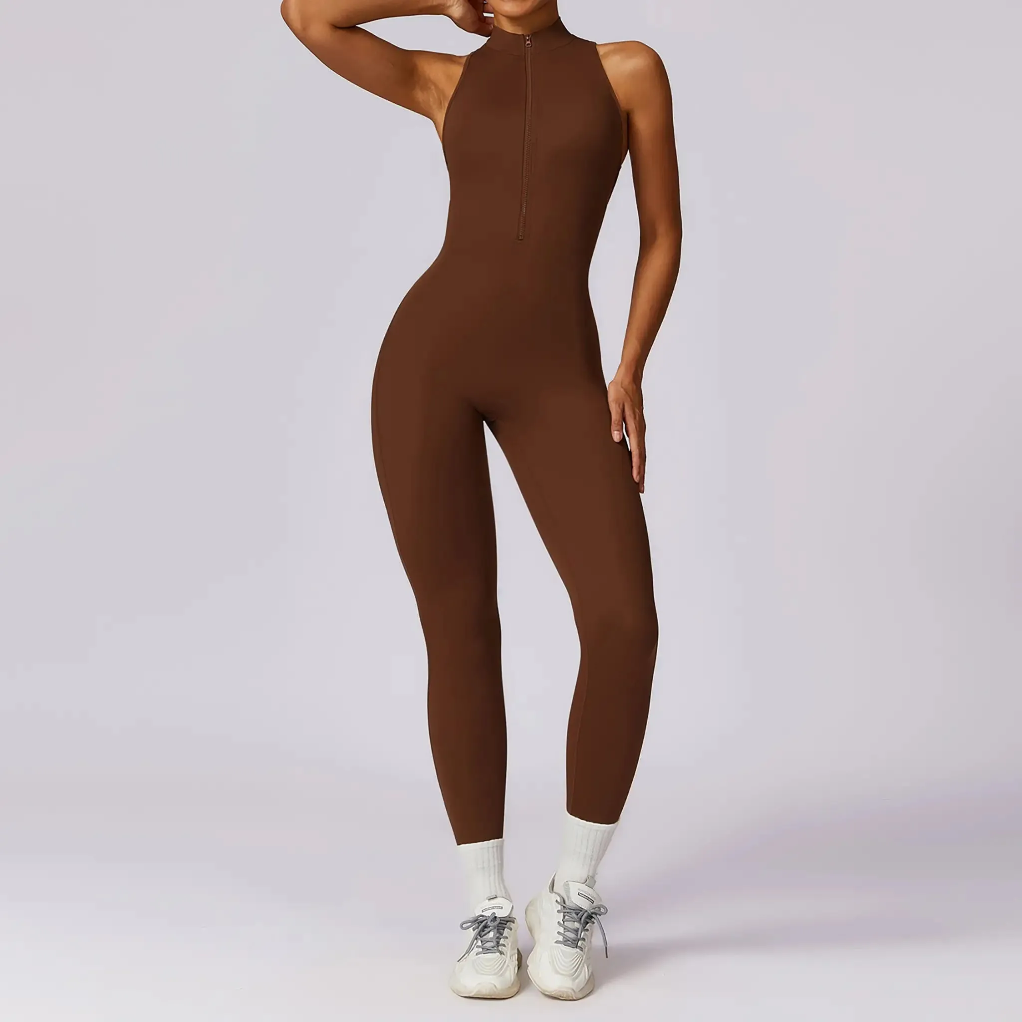 Quick-drying Zipper Yoga Jumpsuit