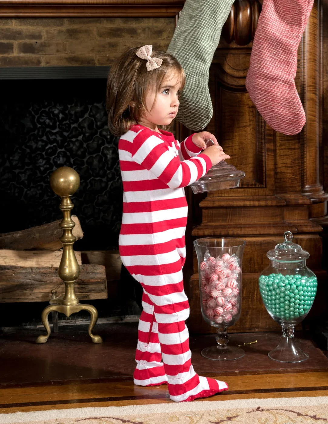 Red & White Matching Family Pajama Set