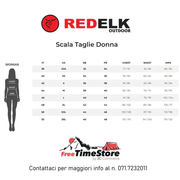 REDELK BONNIE T-SHIRT DONNA IN TESSUTO MICROFORATO E A RAPIDA ASCIUGATURA