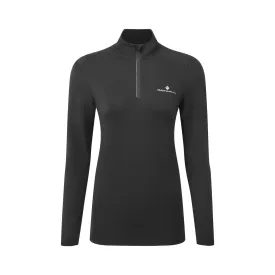 Ronhill | Women's Core Thermal 1/2 Zip - Black/Bright White