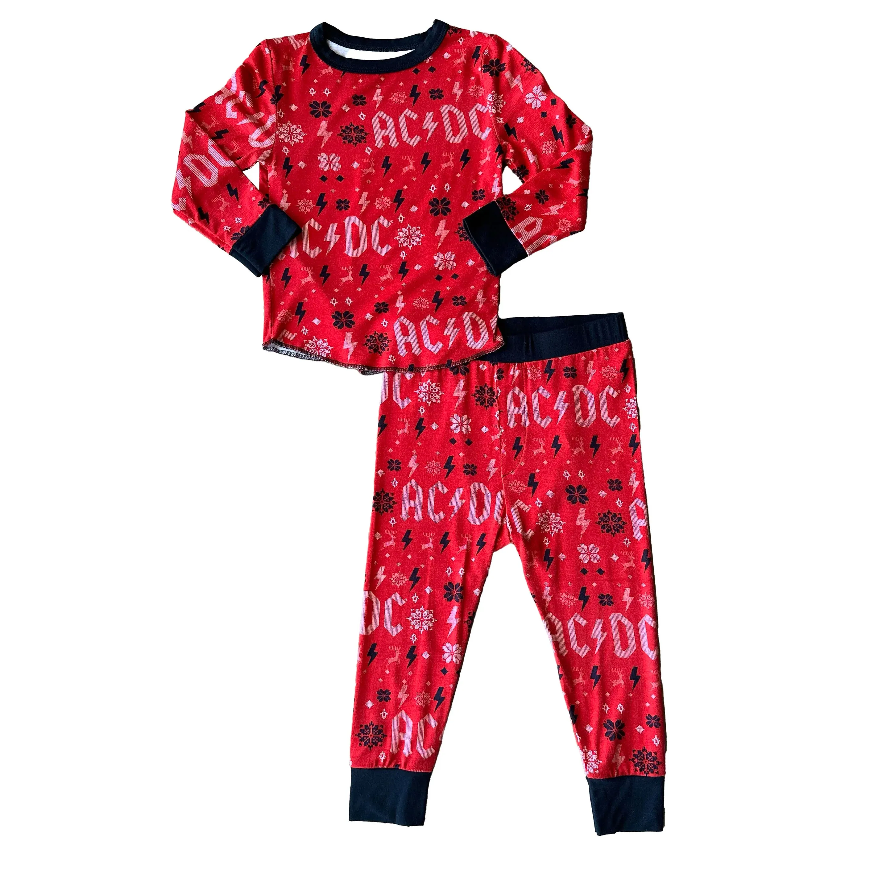 Rowdy Sprout AC/DC Holiday Bamboo Thermal Pajamas