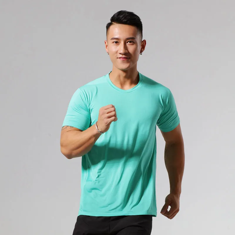 Running Fitness Quick-Drying Top Ice Silk Stretch T-Shirt