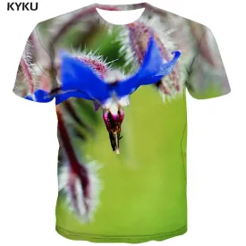 shirt insect plant Hip hop tshirt 3D art costume Casual men beautiful