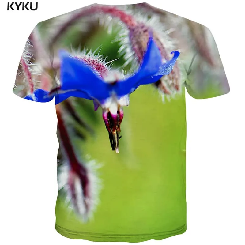 shirt insect plant Hip hop tshirt 3D art costume Casual men beautiful