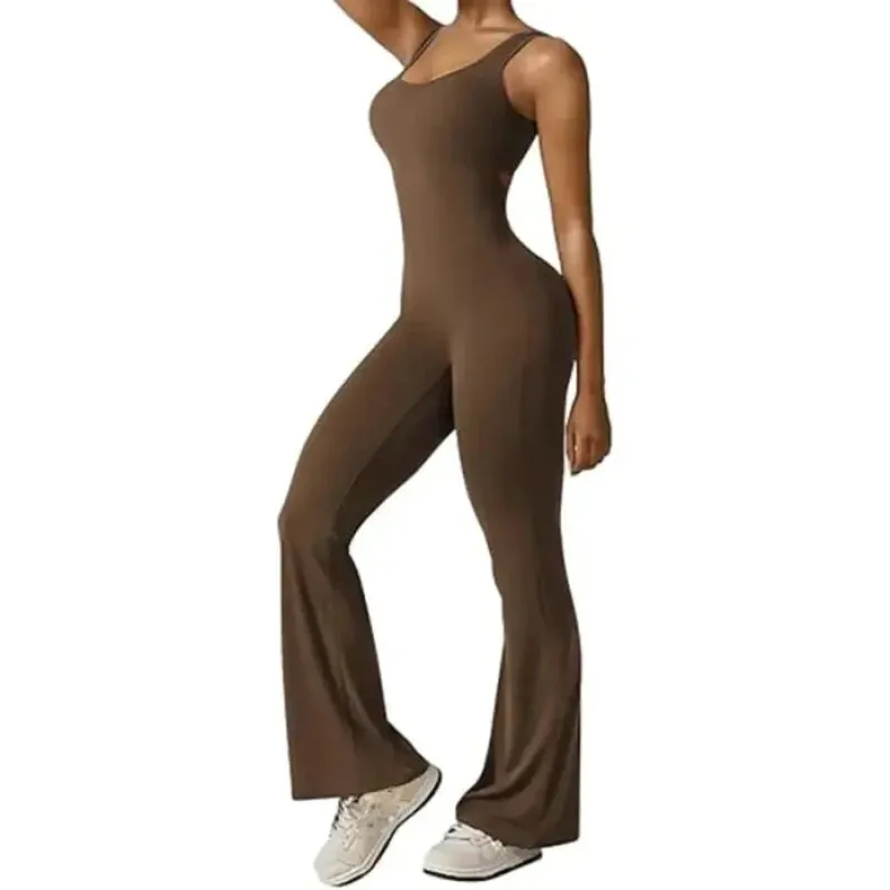 Sleek Design Cutout Flared Jumpsuit