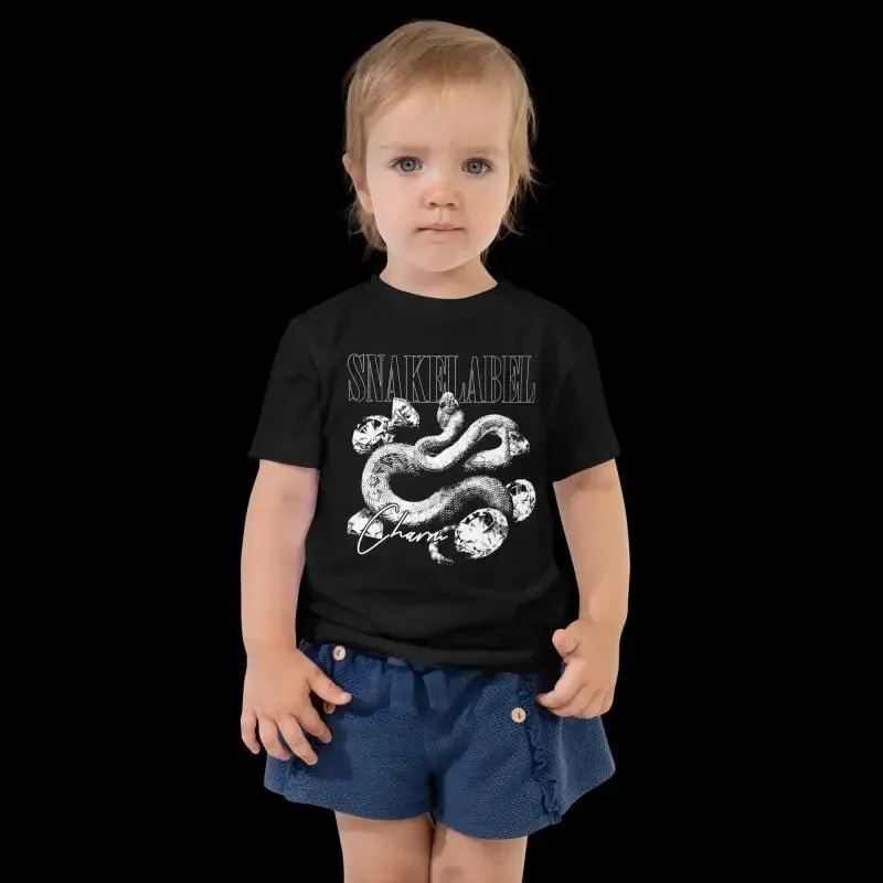 Snake Toddler Short Sleeve Tee with 100% Combed Cotton - Ultimate Comfort for Kids