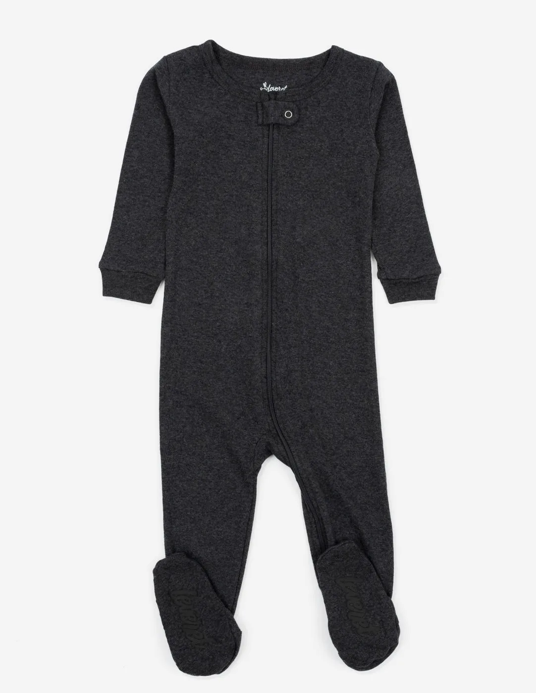 Solid Color Dark Grey Matching Family Pajama Set