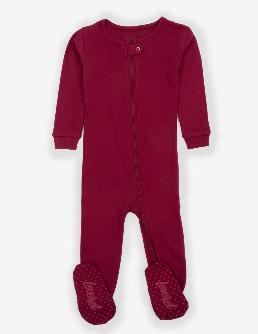 Solid Color Neutral Footed Pajamas