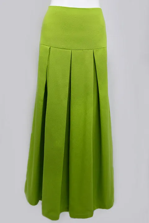 Spring Green Tummy Tamer Maxi Skirt