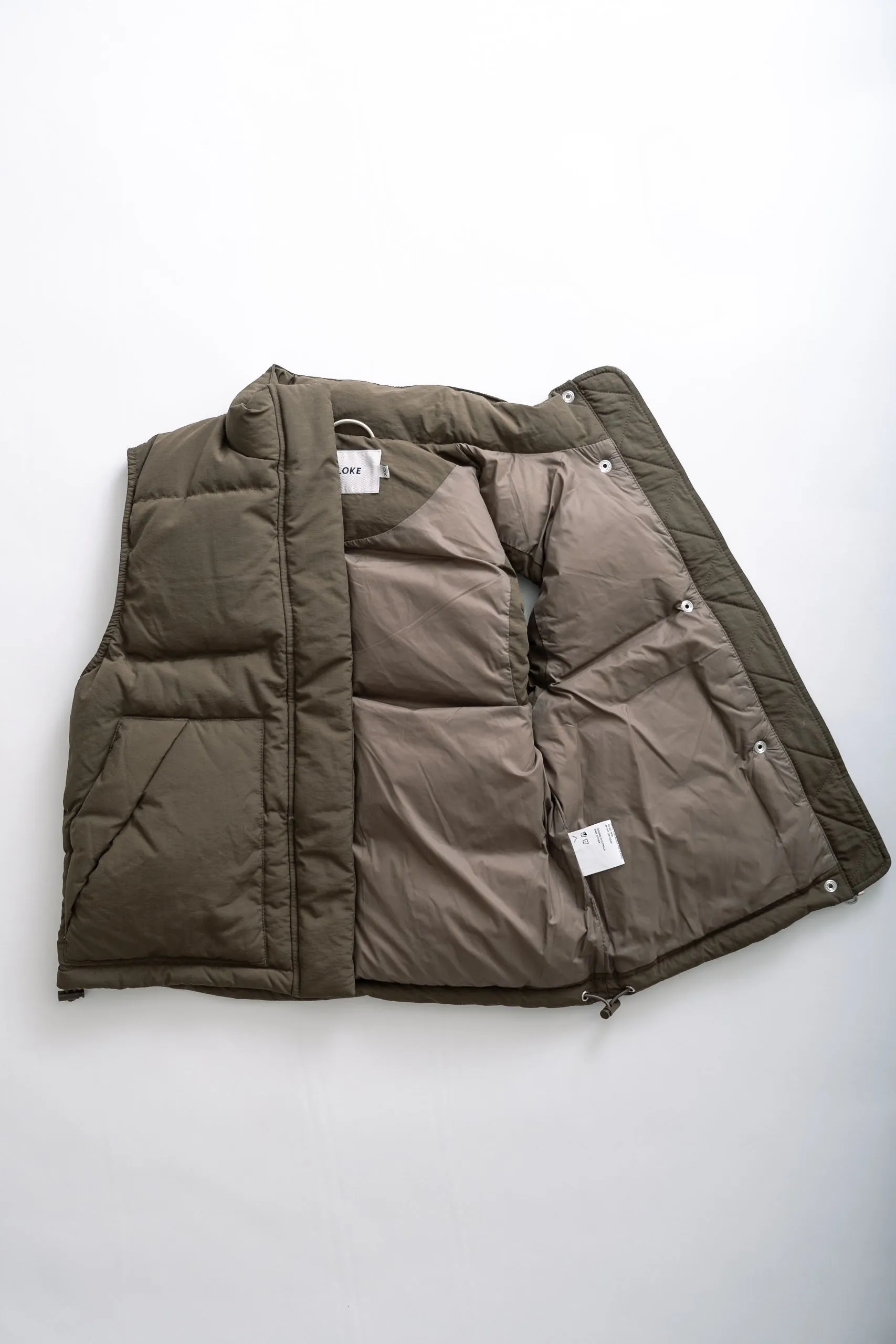 STAY QUILTED VEST - BROWN