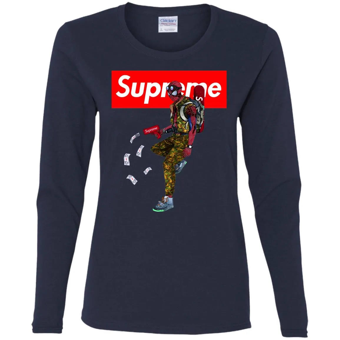 Supreme Spider Man Best T-shirt Women Long Sleeve Shirt