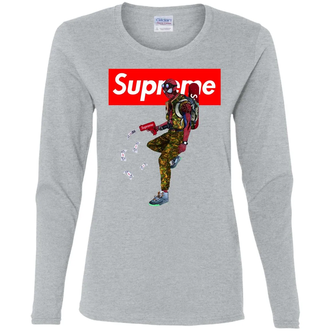 Supreme Spider Man Best T-shirt Women Long Sleeve Shirt