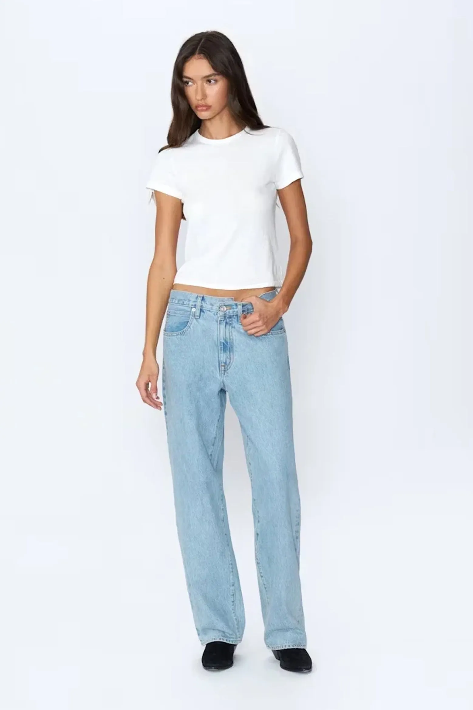 TESS LOW RISE RELAXED CURVE JEAN