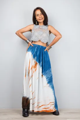 Tie Dye Shibori Skirt