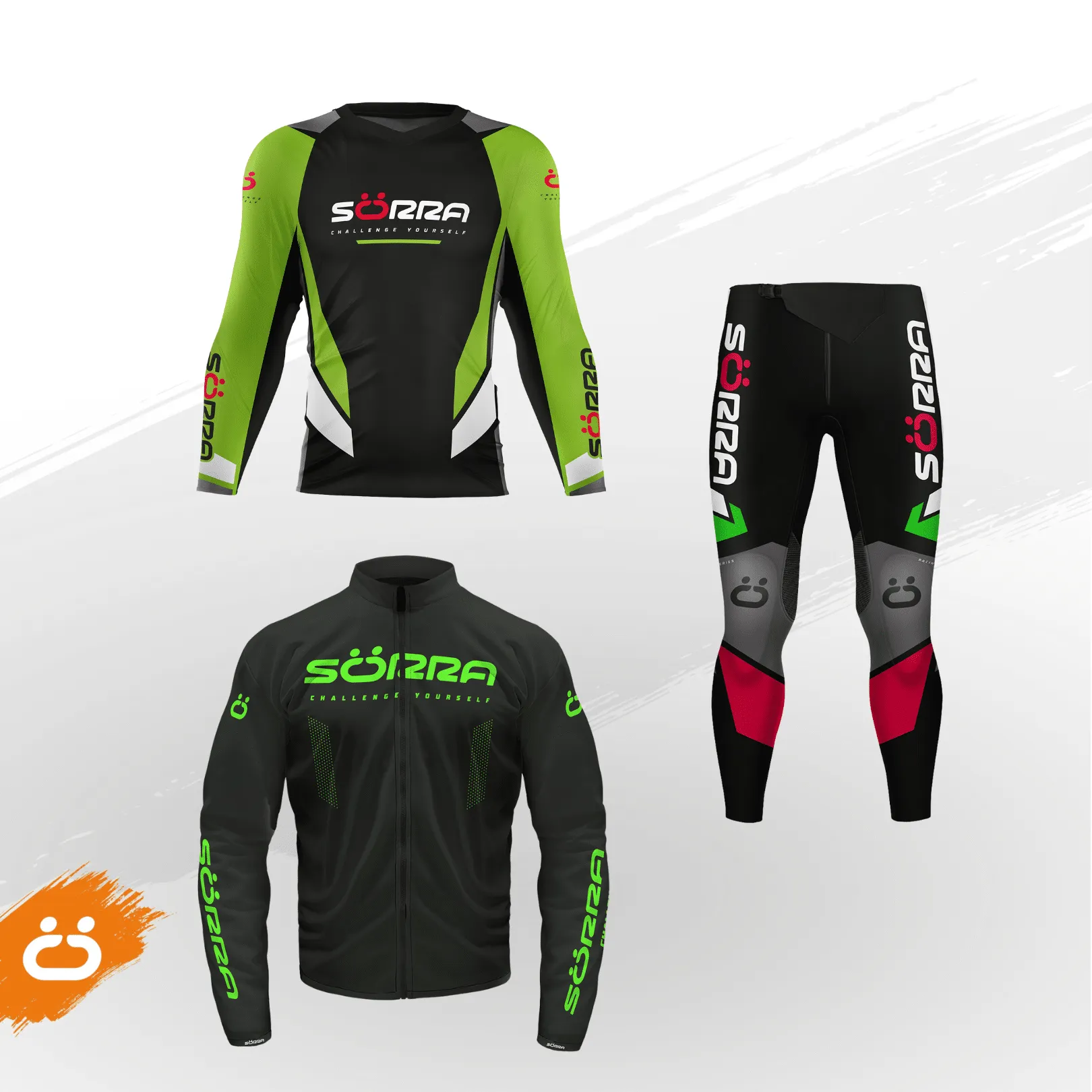 TRIAL CLOTHING SET 3 JUNIOR RACING