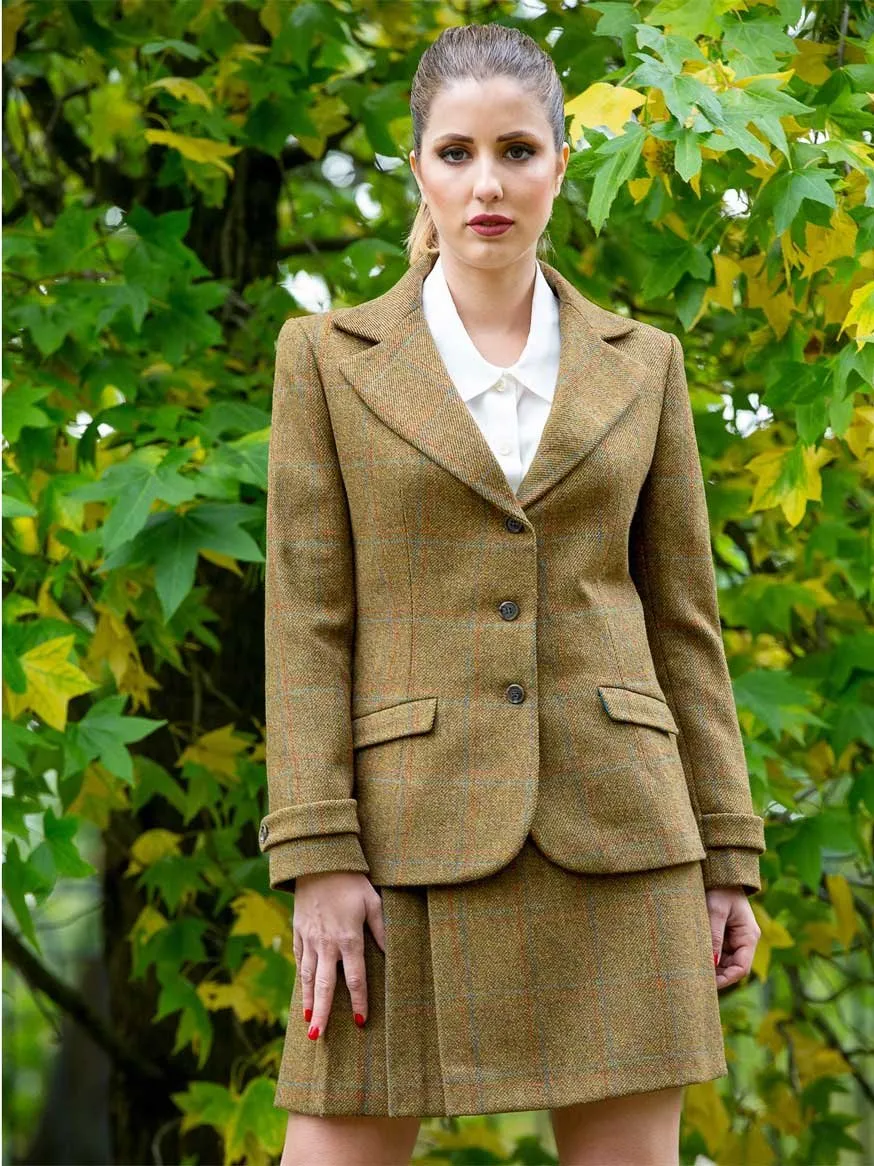 Tweed Wool Green Skirt