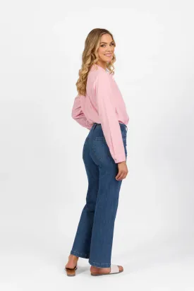 Vassalli - Wide Leg Full Length Jean - True Blue