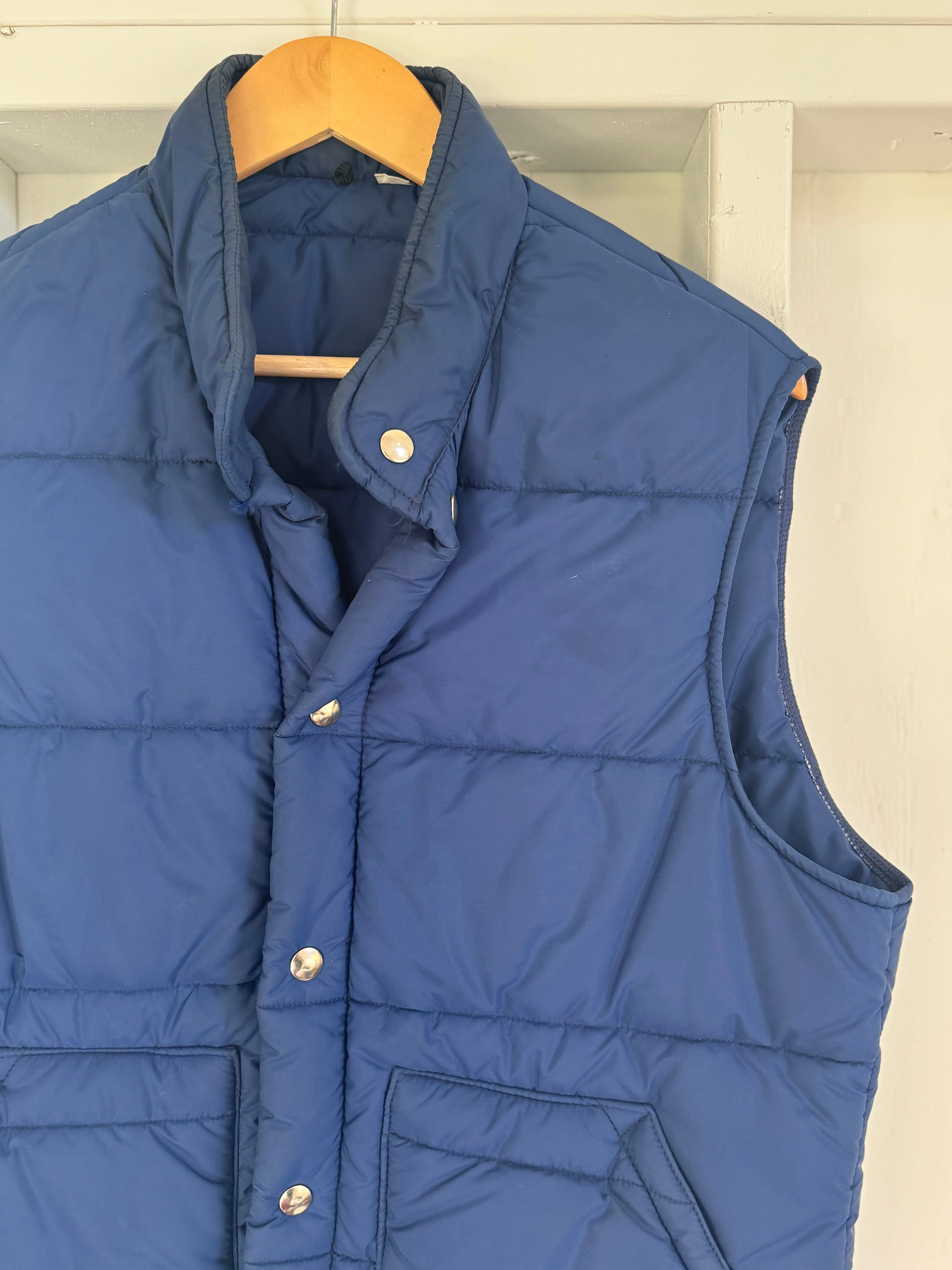 Vintage LL Bean Down Vest  - Navy Blue