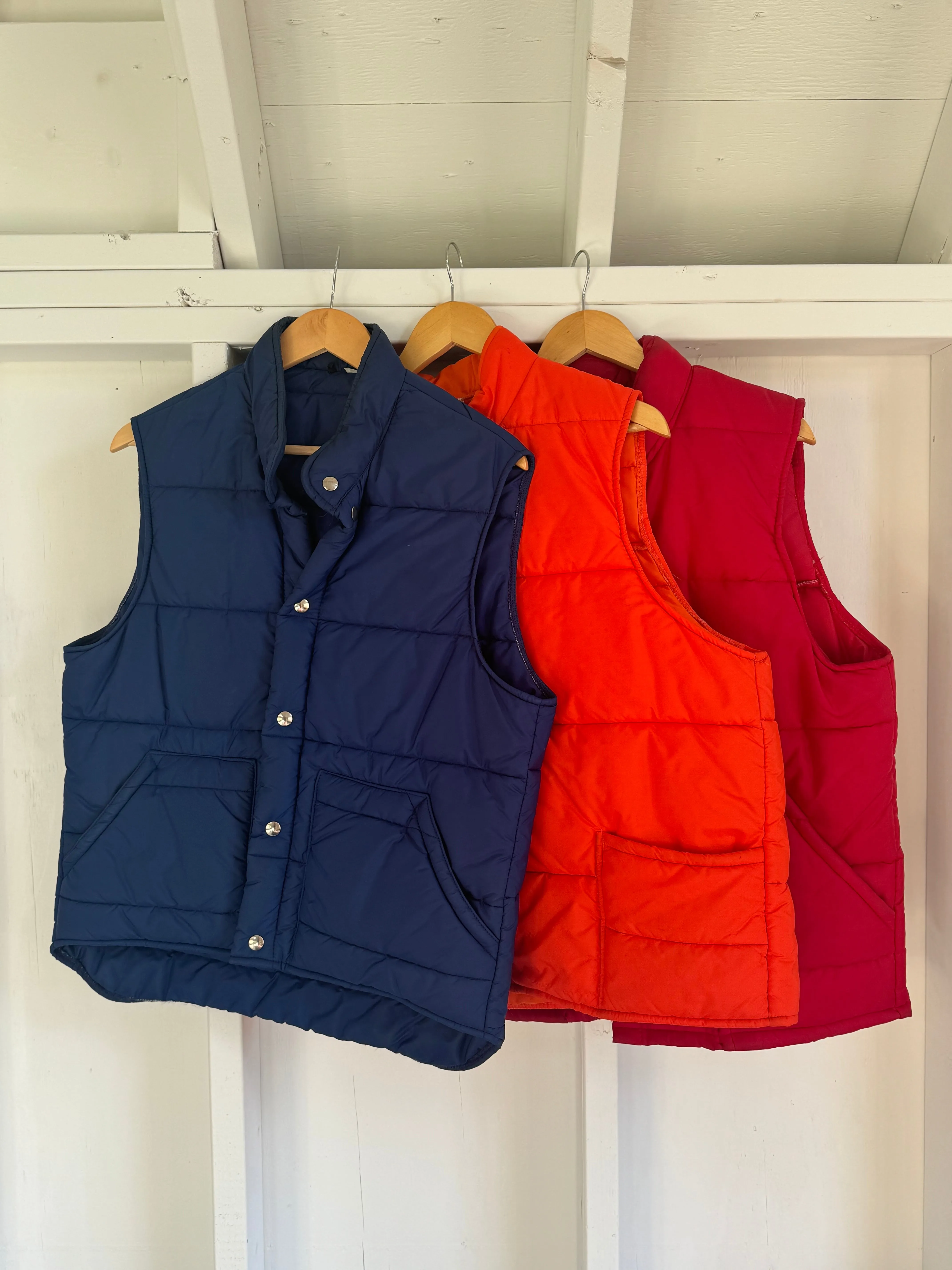 Vintage LL Bean Down Vest  - Navy Blue