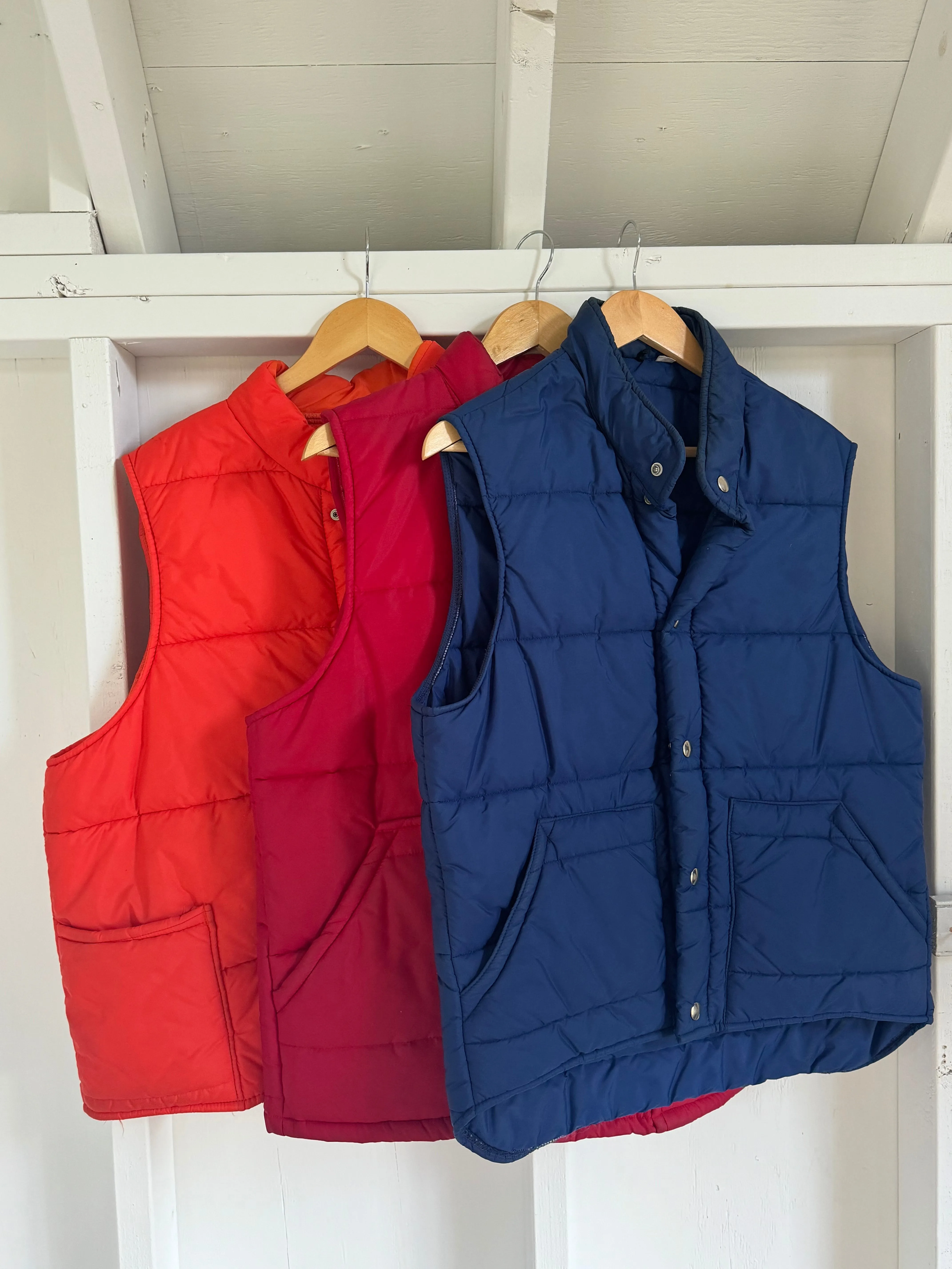 Vintage LL Bean Down Vest  - Navy Blue