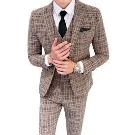 West Louis™ British Style Business Three Piece Set Suit