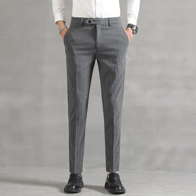 West Louis™ Casual Striped Men Elegant Pants