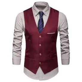 West Louis™ Sleeveless Formal Business Vest