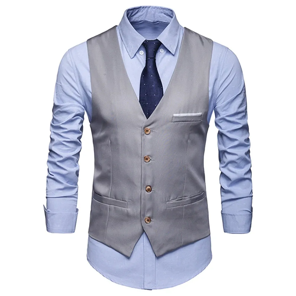 West Louis™ Sleeveless Formal Business Vest