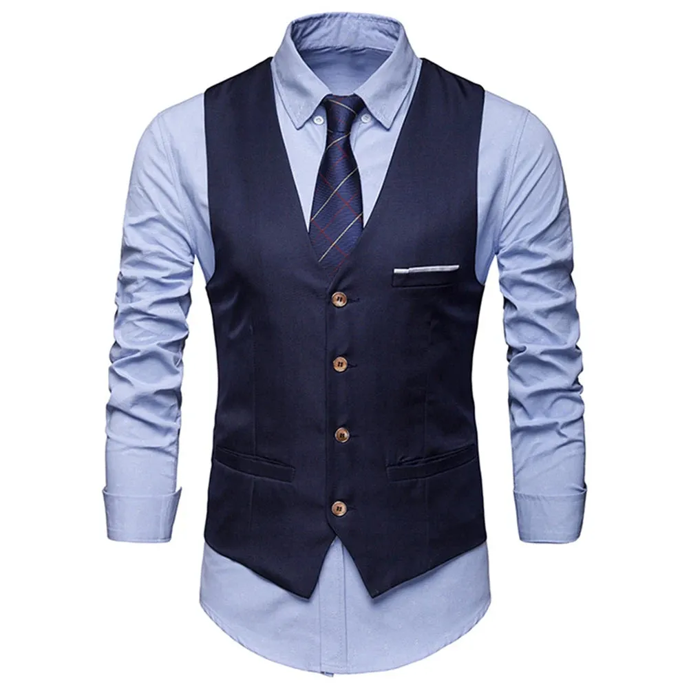 West Louis™ Sleeveless Formal Business Vest