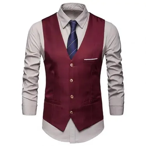 West Louis™ Sleeveless Formal Business Vest