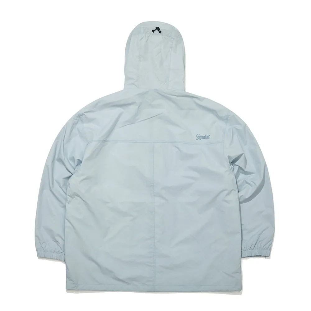 WIDE HOODED JACKET SKY