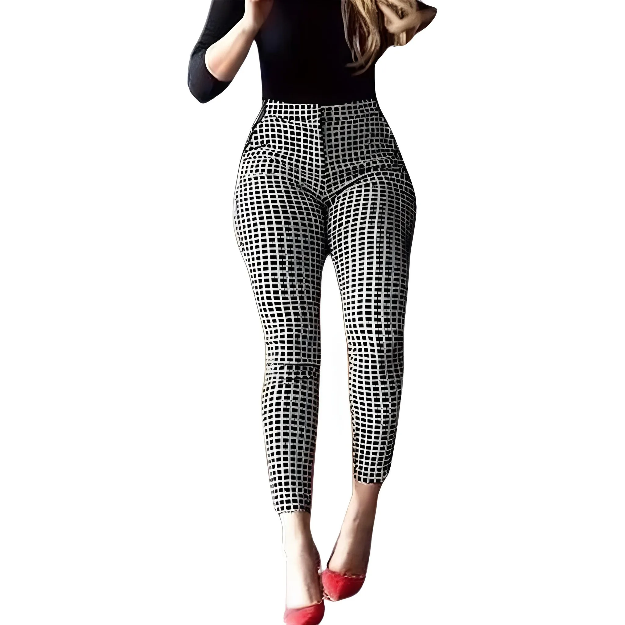 Women High Waist Pencil Pants