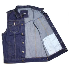 Women's Dark Blue Denim Battle Vest