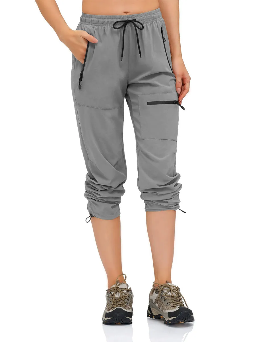 Women's Drawstring Stretch Jogging Pants Outdoor Quick-Drying Sweatpants