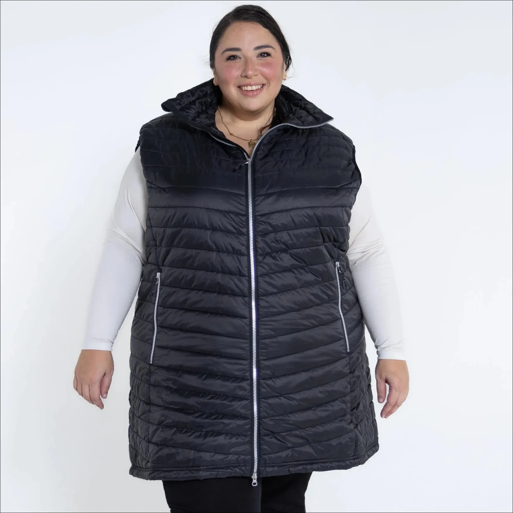 Women’s Plus Size Pristine 1X-6X Long Insulated Vest