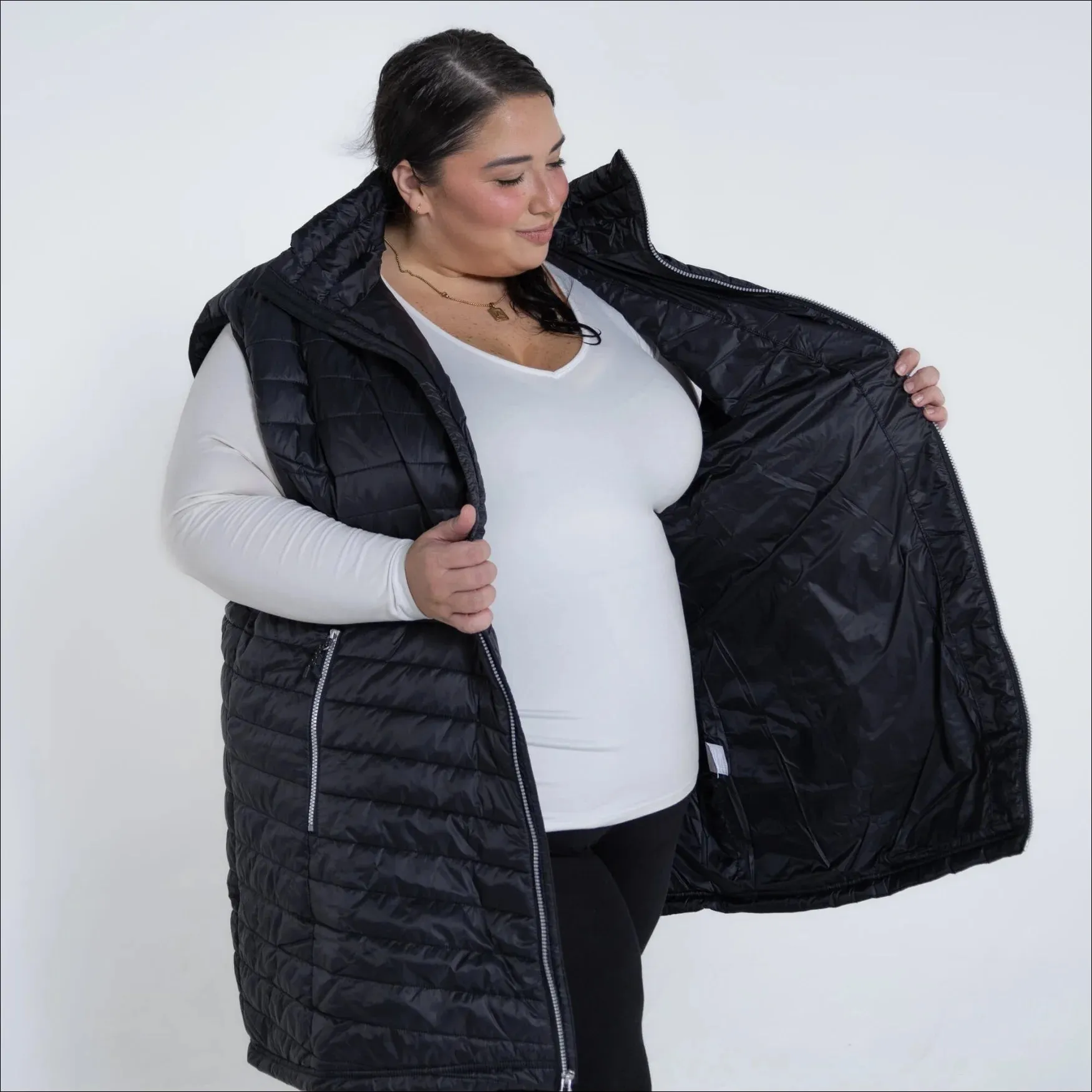 Women’s Plus Size Pristine 1X-6X Long Insulated Vest