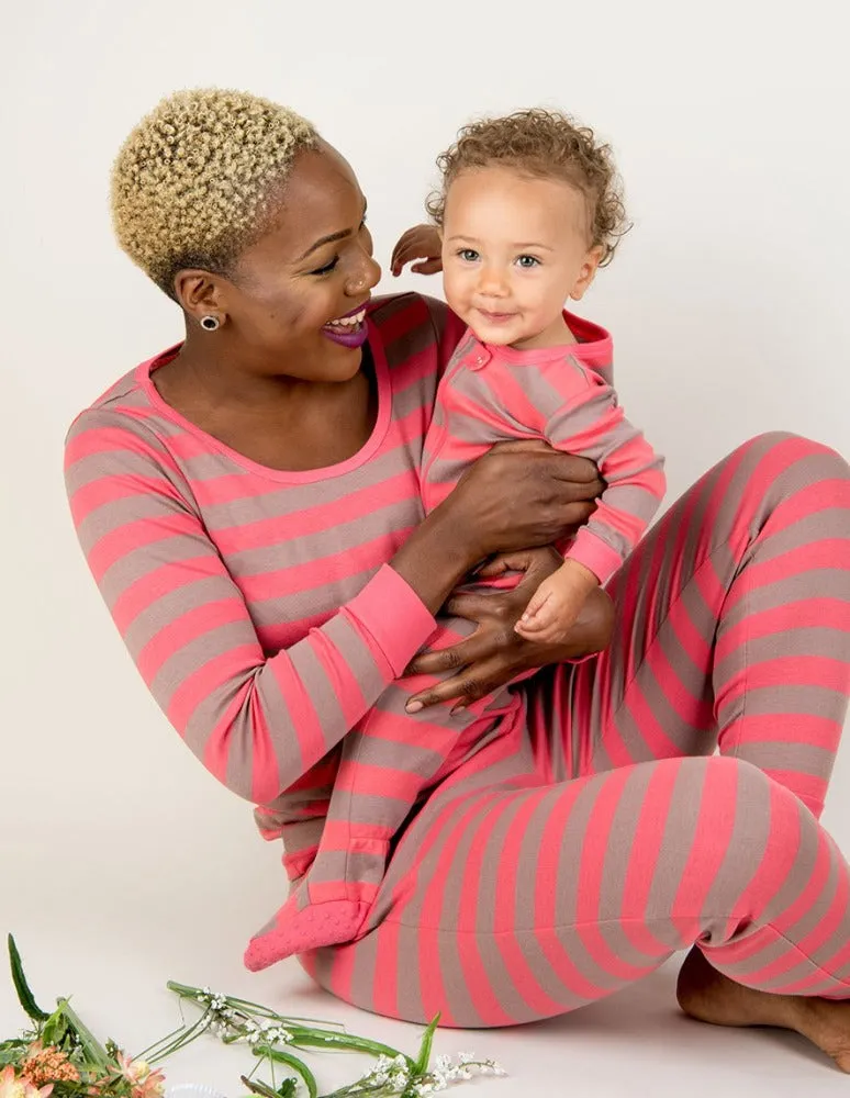 Women's Rose & Antler Stripes Pajamas