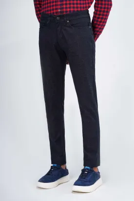 WOOLEN 5-POCKET PANT DENIM BLUE