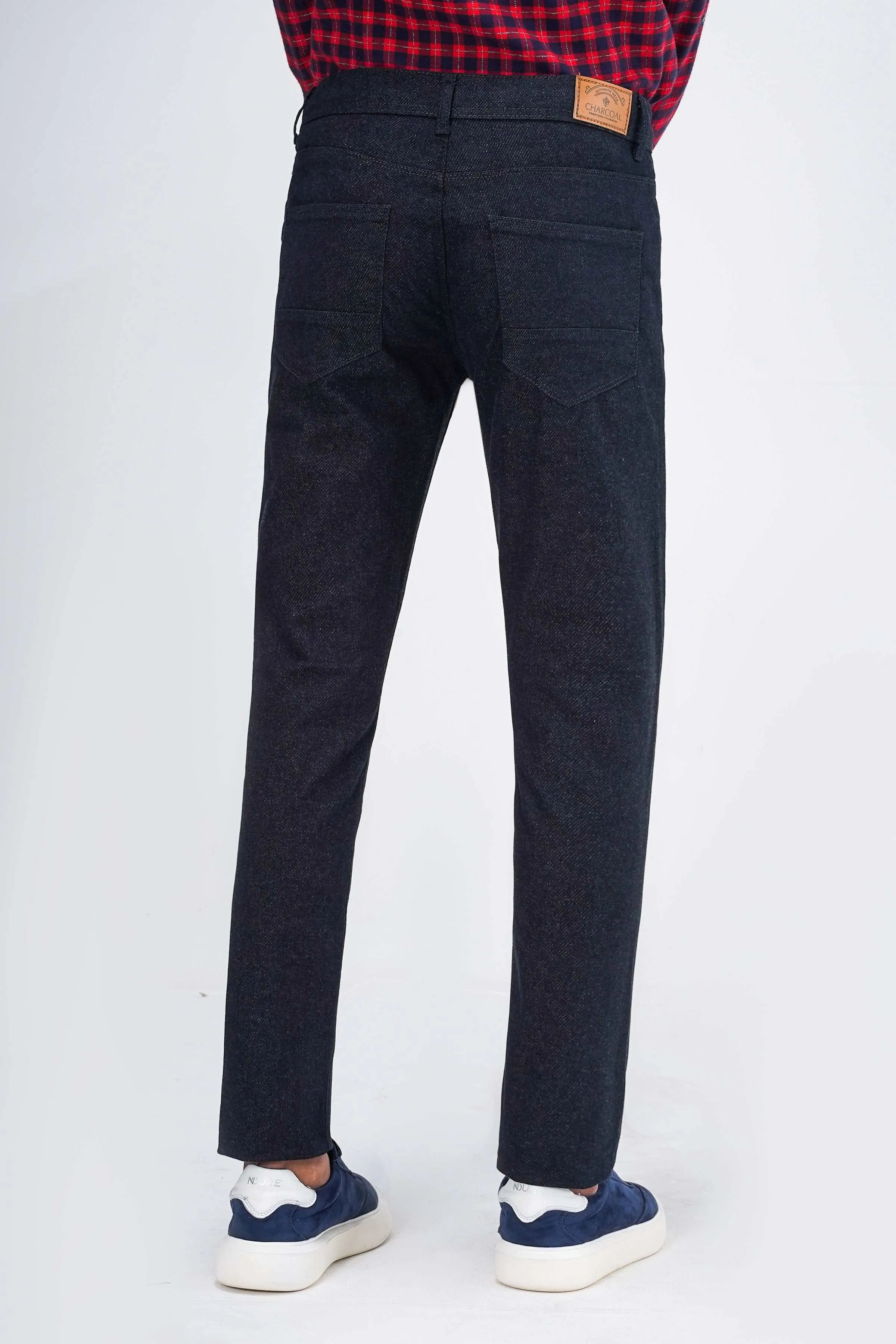 WOOLEN 5-POCKET PANT DENIM BLUE